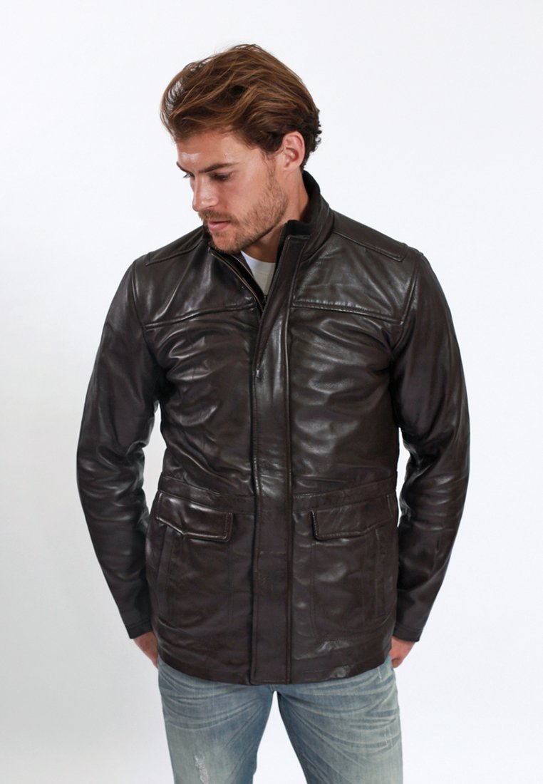 Lee Cooper Leren jas bruin