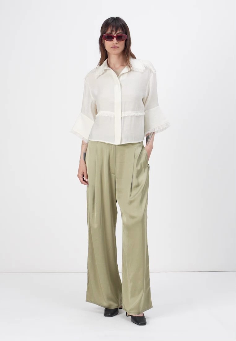 売れ筋商品|||デイ・ビルゲール・エ・ミッケルセン シャツ レディース トップス NASH REFINED FRINGES - Button-down blouse - jet stream DAY Birger et Mikkelsen NASH REFINED FRINGES - Button-down