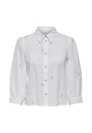 ONLY ONLCANDY CROPPED SHIRT  - Skjortebluse - white