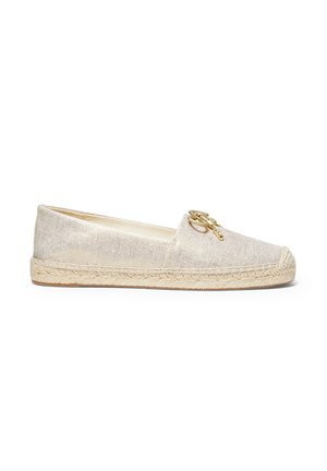 Espadrilles - platinum gold-coloured