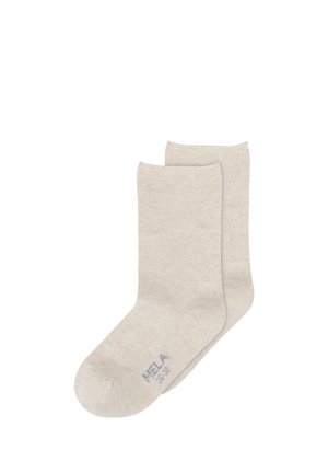MELA ROLLSAUM SOCKEN 2 PAIR UNISEX - Socken - cream melange
