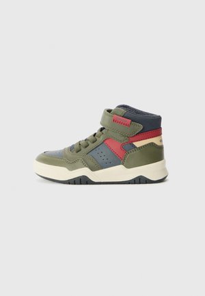 PERTH - High-top trainers - military/navy