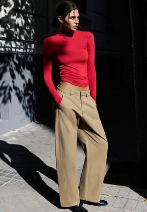 PULL&BEAR, BALLOON - TROUSERS - Pantalon classique - sand