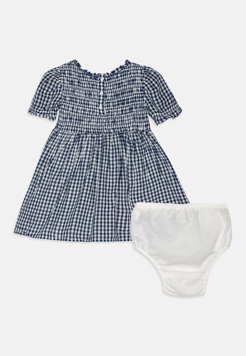 GAP GAP X DOEN GINGHAM DRESS - Day dress - navy/blue - Zalando