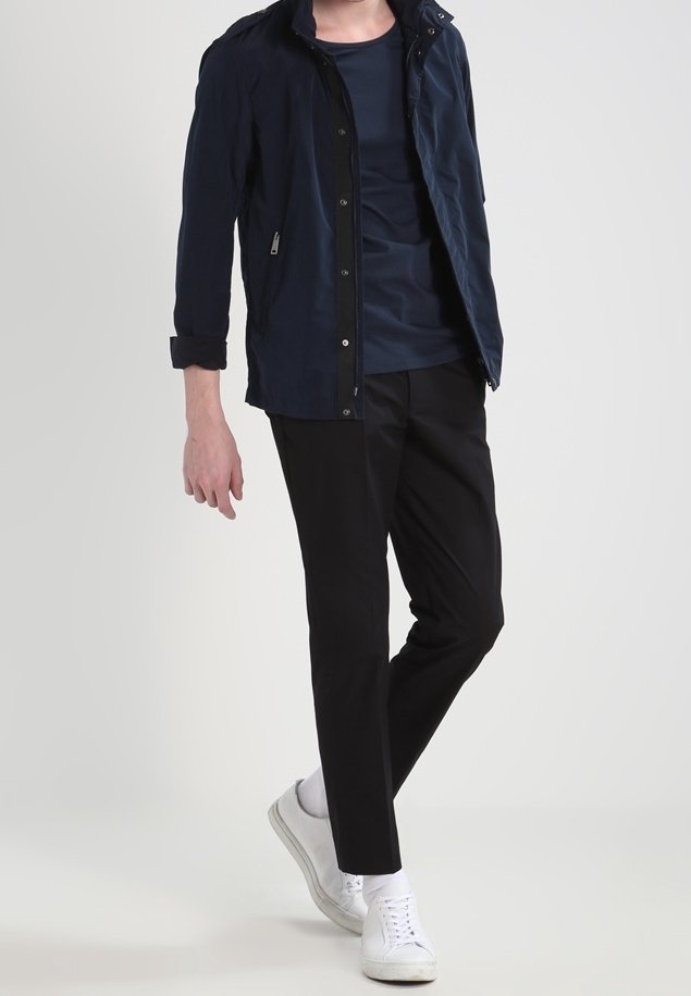 s*様 ARMANI JEANS Dark Navy Shirt Jacket Armani Jeans Waterproof jacket - dark blue - (Pre-owned) - Zalando.ie