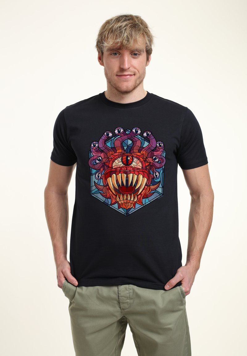 Henry Tiger DRAGONS EYE OF THE BEHOLDER GLASS - T-shirt z nadrukiem