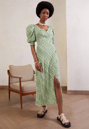 GIA PLAID KACEY DRESS - Day dress - hemp/white