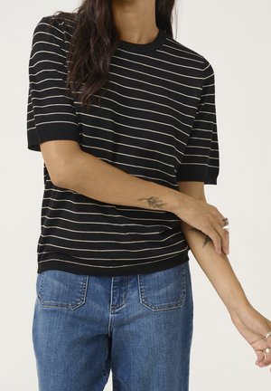 T-shirt con stampa - black