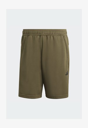 adidas Performance TRAIN ESSENTIALS SHORTS - Sports shorts - olive strata/black