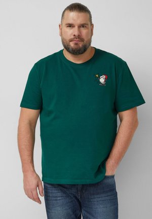 T-Shirt print - tannengrün