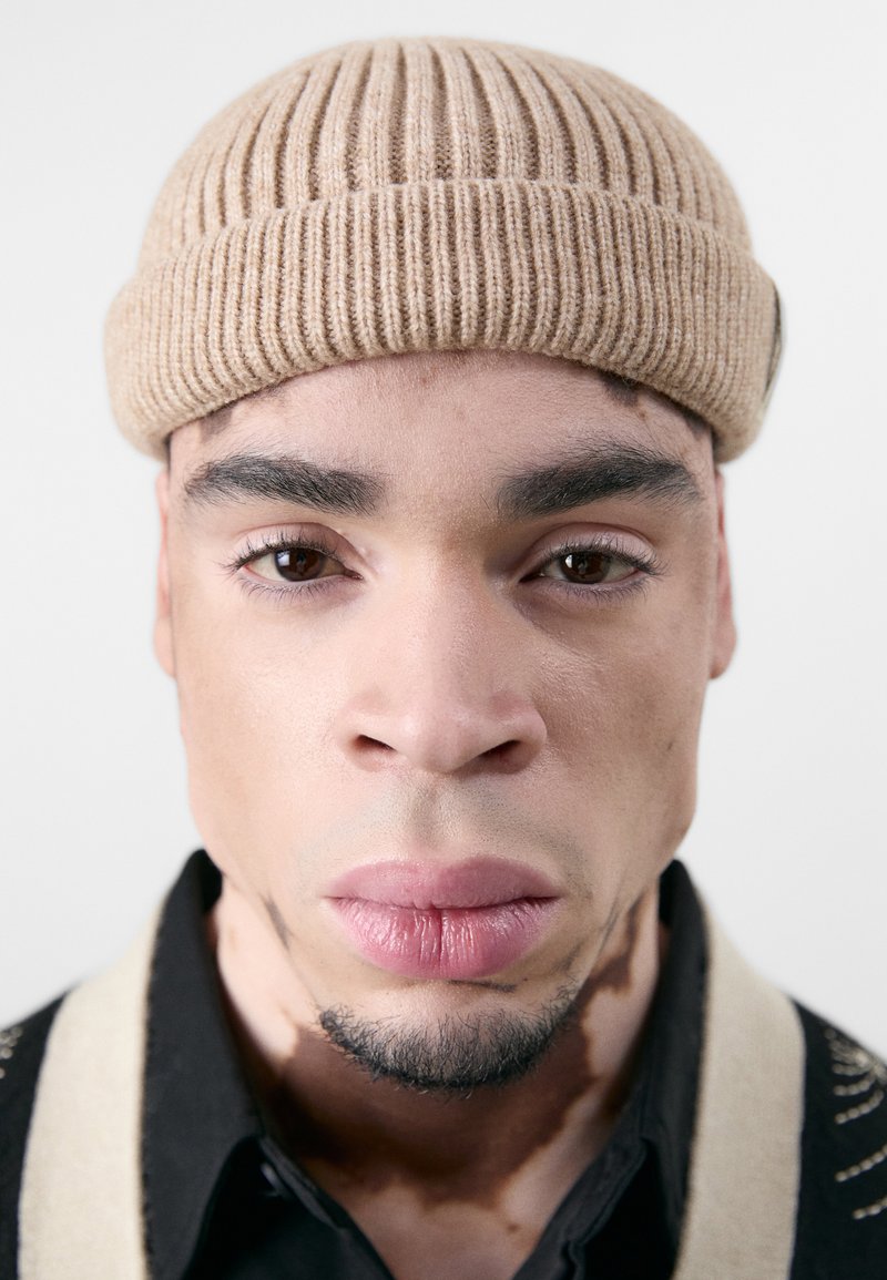 Berretto Invernale Unisex In Maglia - Fisherman Beanie, Lana Morbida, Beige, Per Sport E Outdoor