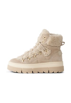 MID VADUZ MIT SPIKES - Zimní obuv - beige