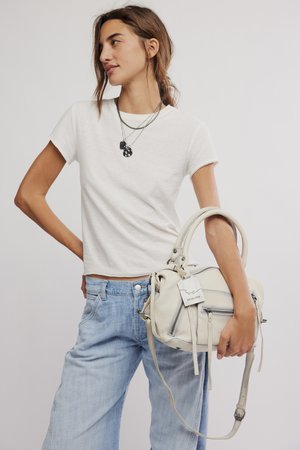 Free People, BABY EMERSON - Дамска чанта - salt