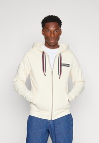 Tommy Hilfiger - GLOBAL STRIPE HOODED ZIP - Sweatjakke - calico Miniatyrbilde 1