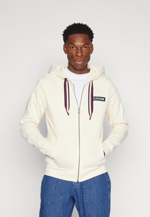 Tommy Hilfiger GLOBAL STRIPE HOODED ZIP - Felpa con zip - calico