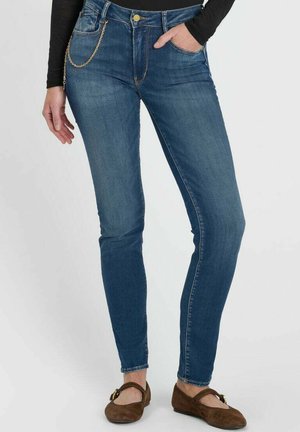 Le Temps Des Cerises, JEANS PUSH-UP SLIM TAILLE HAUTE PULP, LONGUEUR 34 - Slim fit jeans - bleu-denim
