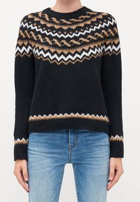 ONLY Tall Stickad tröja - black