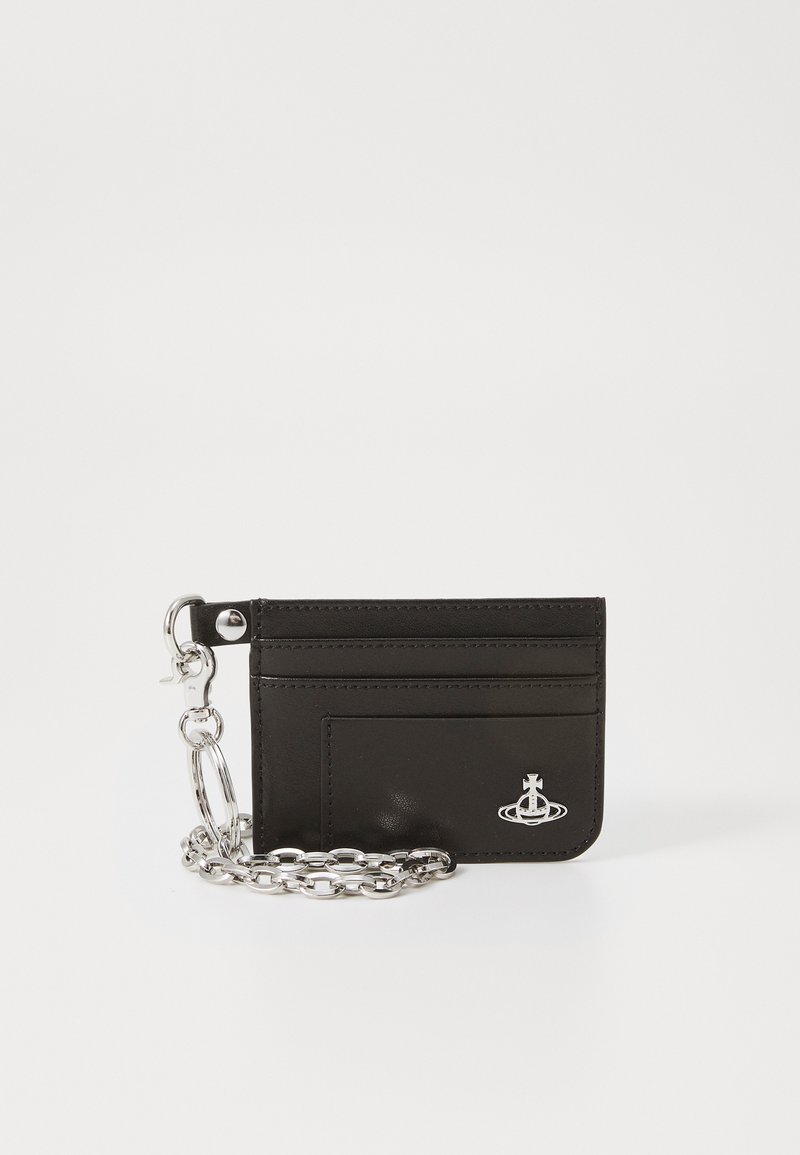 Vivienne Westwood CARD HOLDER FLAT CHAIN UNISEX - Monedero - black