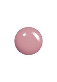 Smalto per unghie rosa lucido a forma di goccia circolare, con una superficie liscia e lucida, priva di imperfezioni o motivi visibili.
