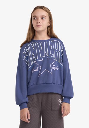 RELAXED BOXY GRAPHIC CREW - Sweatshirt - indigo storm