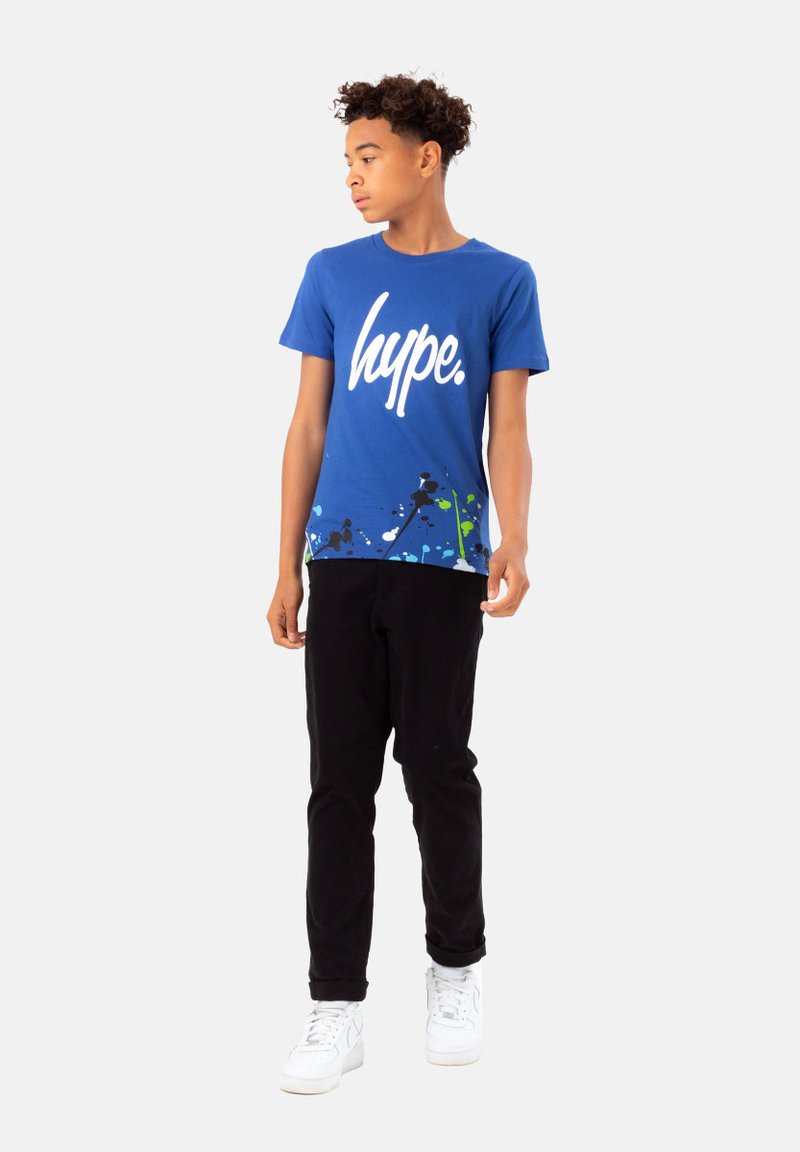 Hype T-shirt print blauw