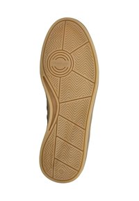 Shoe sole with beige rubber tread featuring geometric patterns, "GANT" logo near the ball, and size "42" marked near the heel.