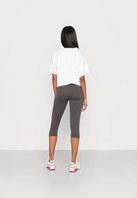Even&Odd CAPRI 2 PACK - Leggings - Calças - black/mottled dark grey