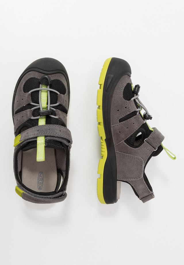 BALBOA - Sandały trekkingowe - steel grey/chartreuse
