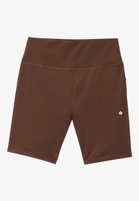ESSENTIAL MID LENGTH HIGH RISE CYCLING SHORTS - Leggings - dark brown