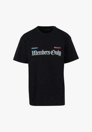 Upscale by Mister Tee, MEMBERS ONLY HEAVY - Trükipildiga T-särk - black