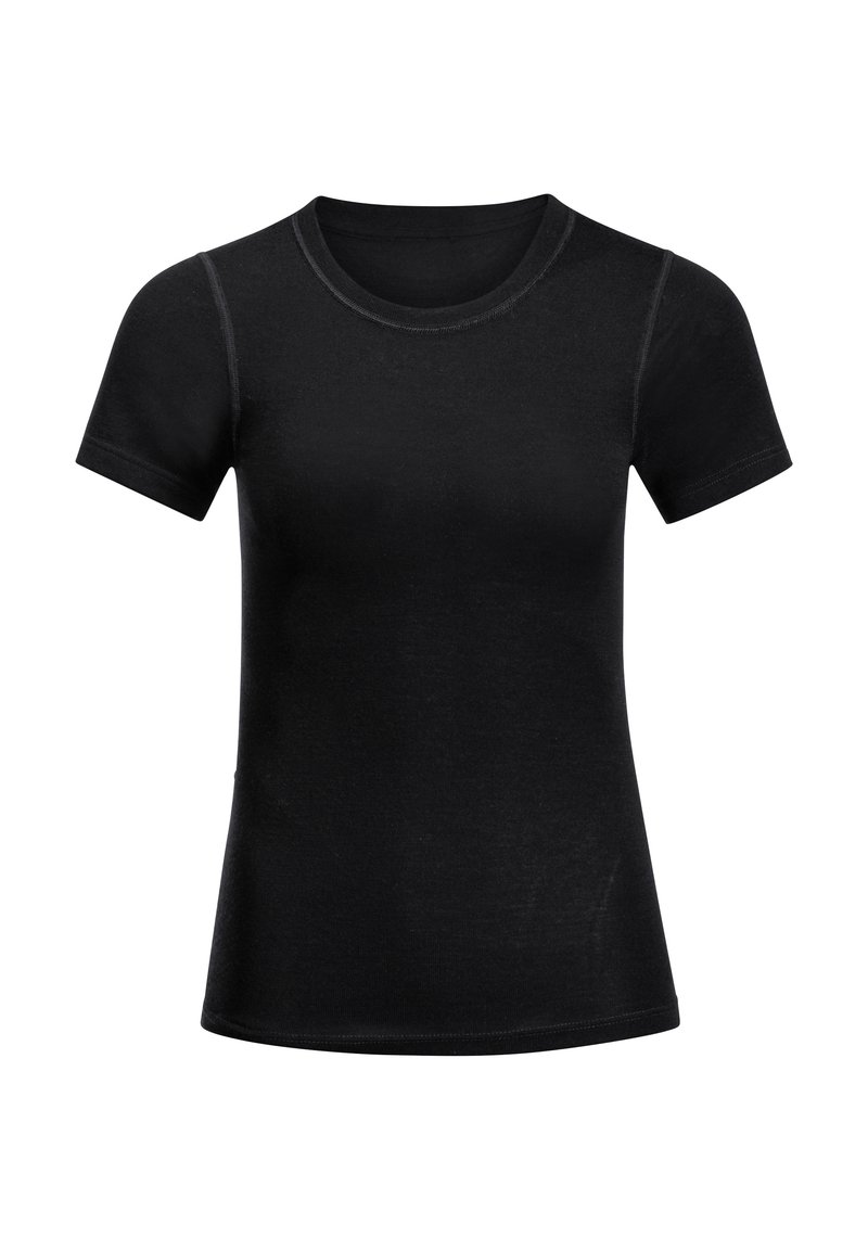 Jack Wolfskin Sport T-shirt zwart