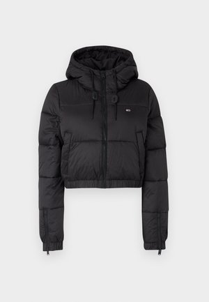 Tommy Jeans HOODED PUFFER - Talvitakki - black