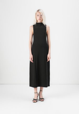 VILA VIANYA FUNNELNECK MIDI DRESS - Jersey dress - black beauty