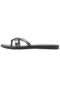 KIREI FEM - Bade-Zehentrenner - black/silver