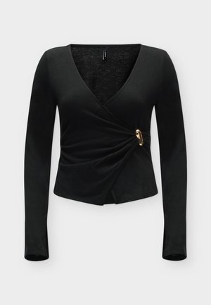 ONLY, ONLKAYA WRAP - T-shirt à manches longues - black