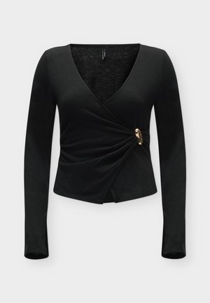 ONLY, ONLKAYA WRAP - T-shirt à manches longues - black