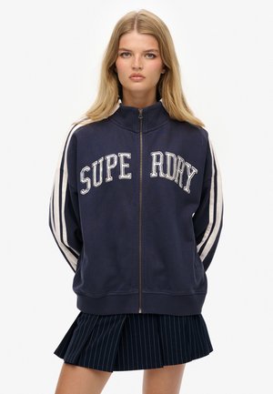 ATHLETIC ESSENTIALS APPLIQUE LOOSE  TRACK  - Sweater met rits - mariner navy