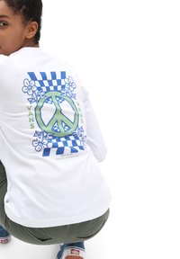 Vans WM PEACE PROPERTY LS BF - Top s dlhým rukávom - white