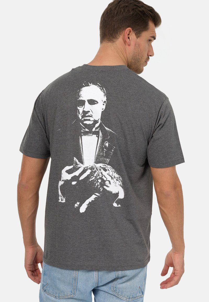 Re:Covered THE GODFATHER B&W SKETCH DARK - Camiseta estampada - dark grey marl