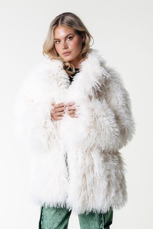 ULLA - Klassisk kåpe / frakk - off white