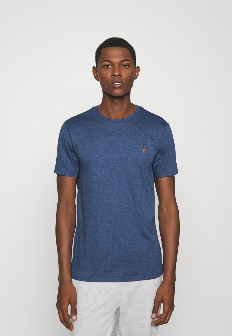 Polo Ralph Lauren CUSTOM SLIM FIT SOFT COTTON T-SHIRT - T-shirt básica - derby blue heather