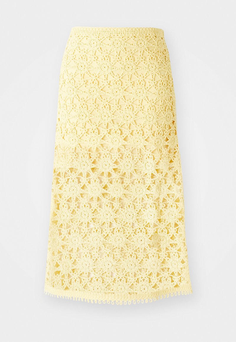 Maje A-lijn rok geel Maje A-lijn rok geel