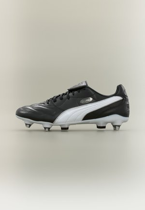 Puma KING LIGA MXSG - Fußballschuhe für weichen Untergrund - black/silver-coloured/white