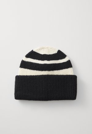 Kootud müts - black/white
