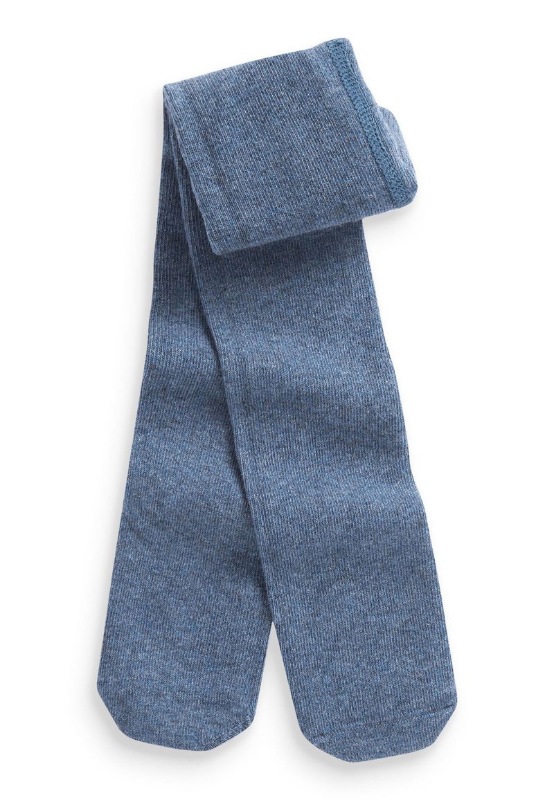 Cotton Slub Ribbed Socks | Blue Marl main image 0