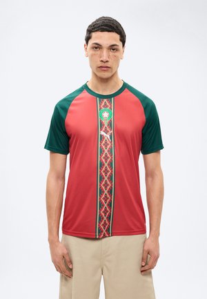Puma MOROCCO FRMF WARM UP - Voetbalshirt - Land - dark crimson/dark myrtle