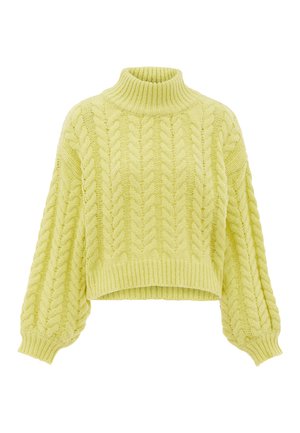 Strickpullover - limette