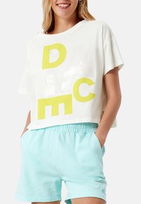 QS CROPPED  - T-Shirt print - ecru