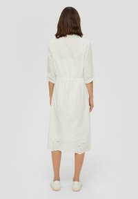 s.Oliver MIT BRODERIE ANGLAISE - Haljina-majica - ecru