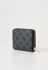 Guess LAUREL SMALL ZIP AROUND - Punge - charcoal